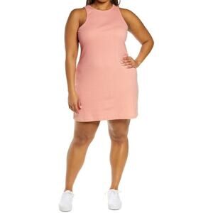 BP. NEW $30 Sleeveless Rib Tank Dress in Pink Pudding‎ Large